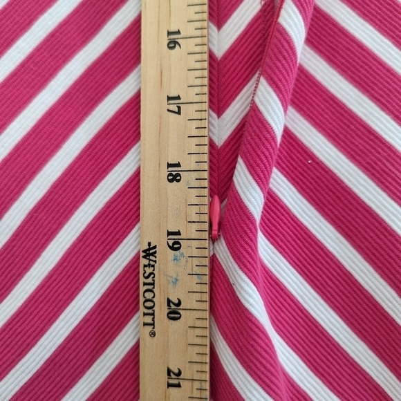 TALBOTS Pink & White Striped Dress Ladies Size Medium - Picture 12 of 12
